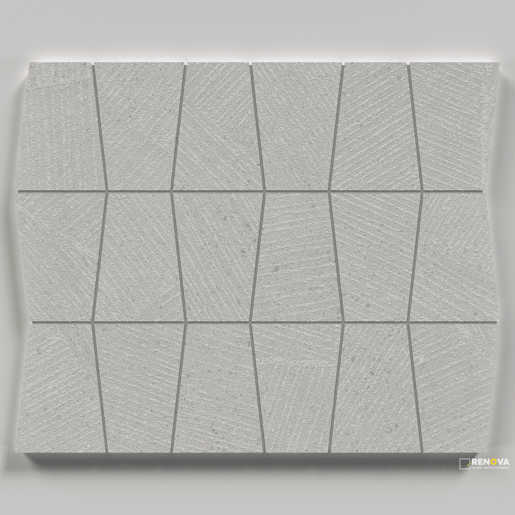 CROSSVILLE SAND GARDEN CONTEMPLATIVE CREAM TRAPEZOID MOSAIC UNPOLISHED 1.33 SF/S