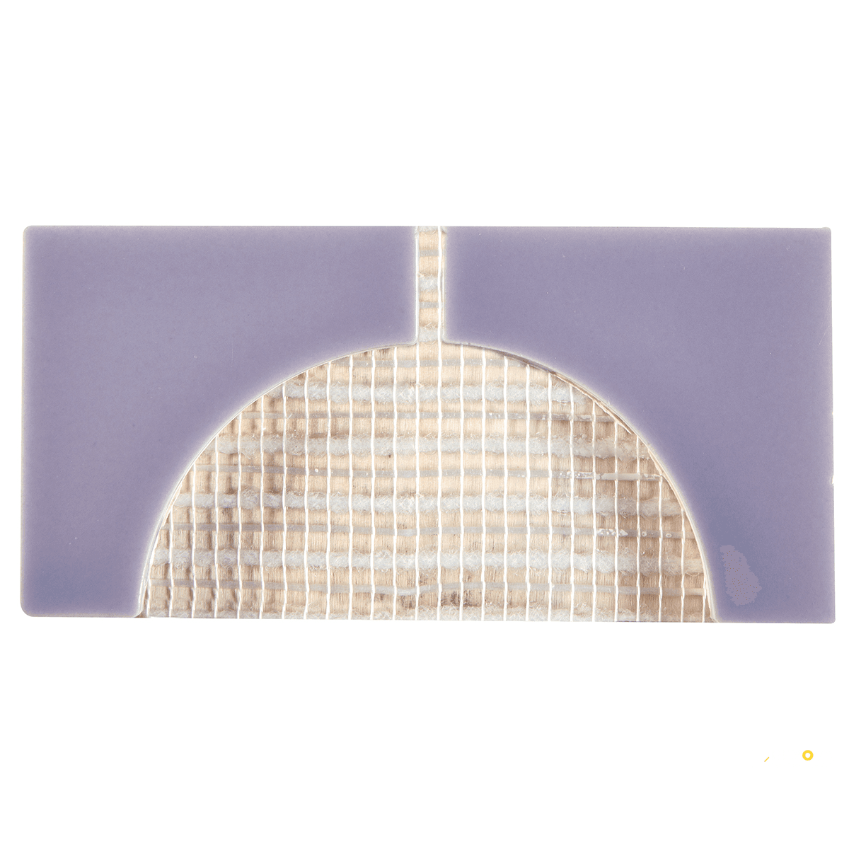 CROSSVILLE CURSIVE IRIS 3X6 2 CORNER MOSAIC GLOSS