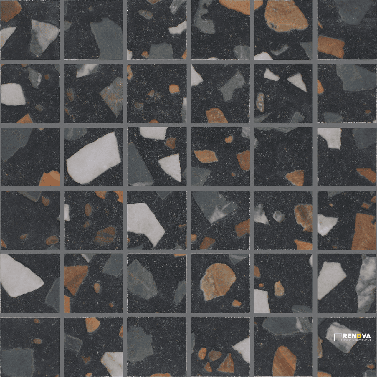 CURATION MATTE STRAIGHT JOINT MOSAIC 2X2 ON 12X12