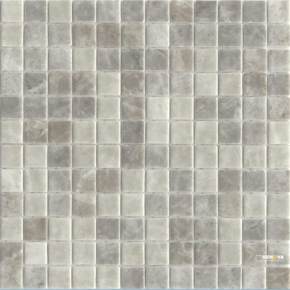 WATERLACE GLOSSY/MATTE BLEND 1X1 MOSAIC 12X18