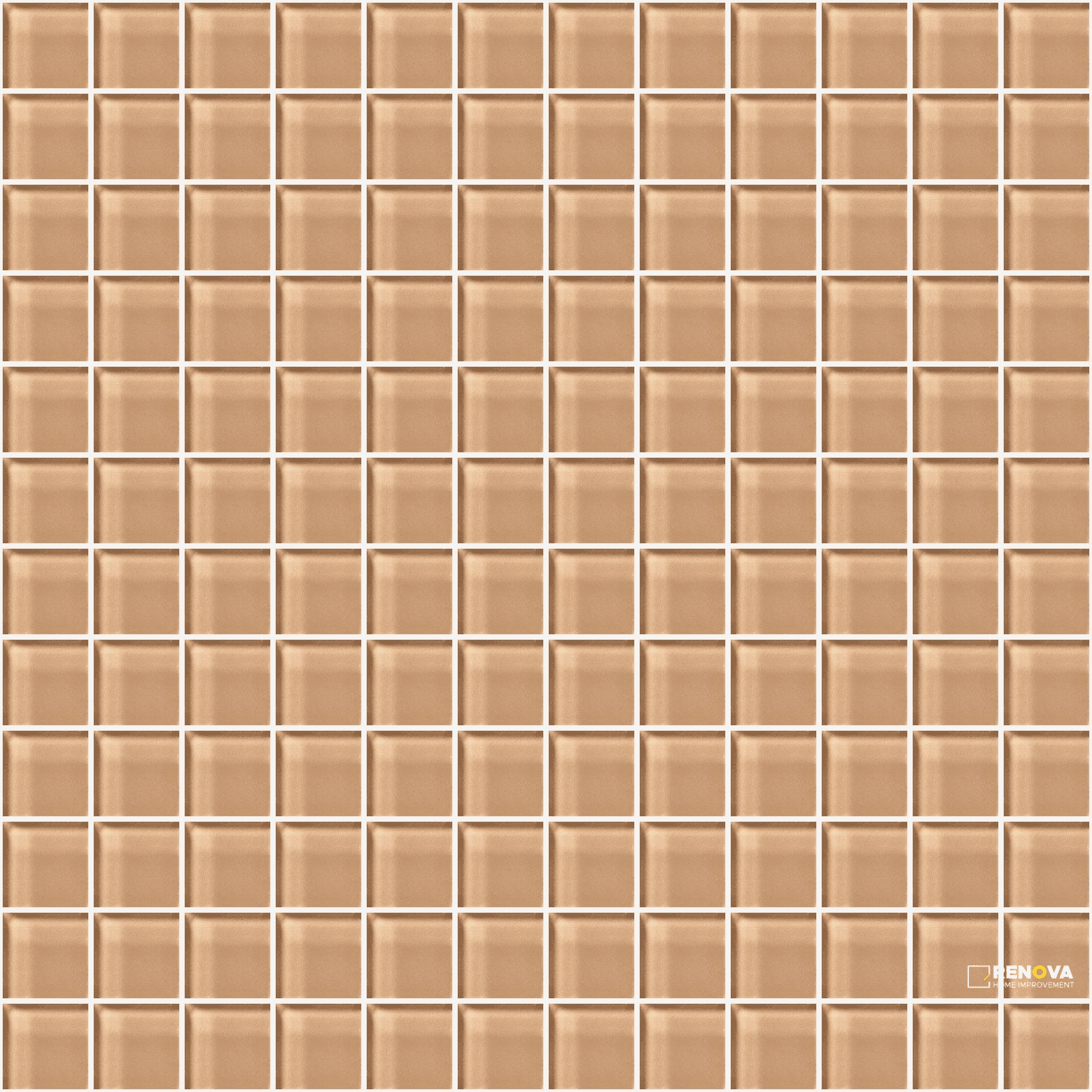 CROSSVILLE GLASS BLOX CHAMPAGNE 1X1 MOSAIC .9385 SF/SHT