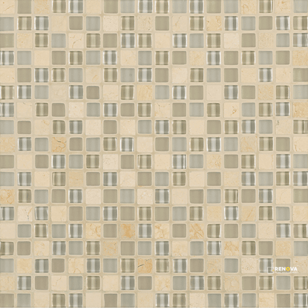 CROSSVILLE EBB AND FLOW MOON AND STARS 1/2X1/2 MOSAIC .9588 SF/SHT