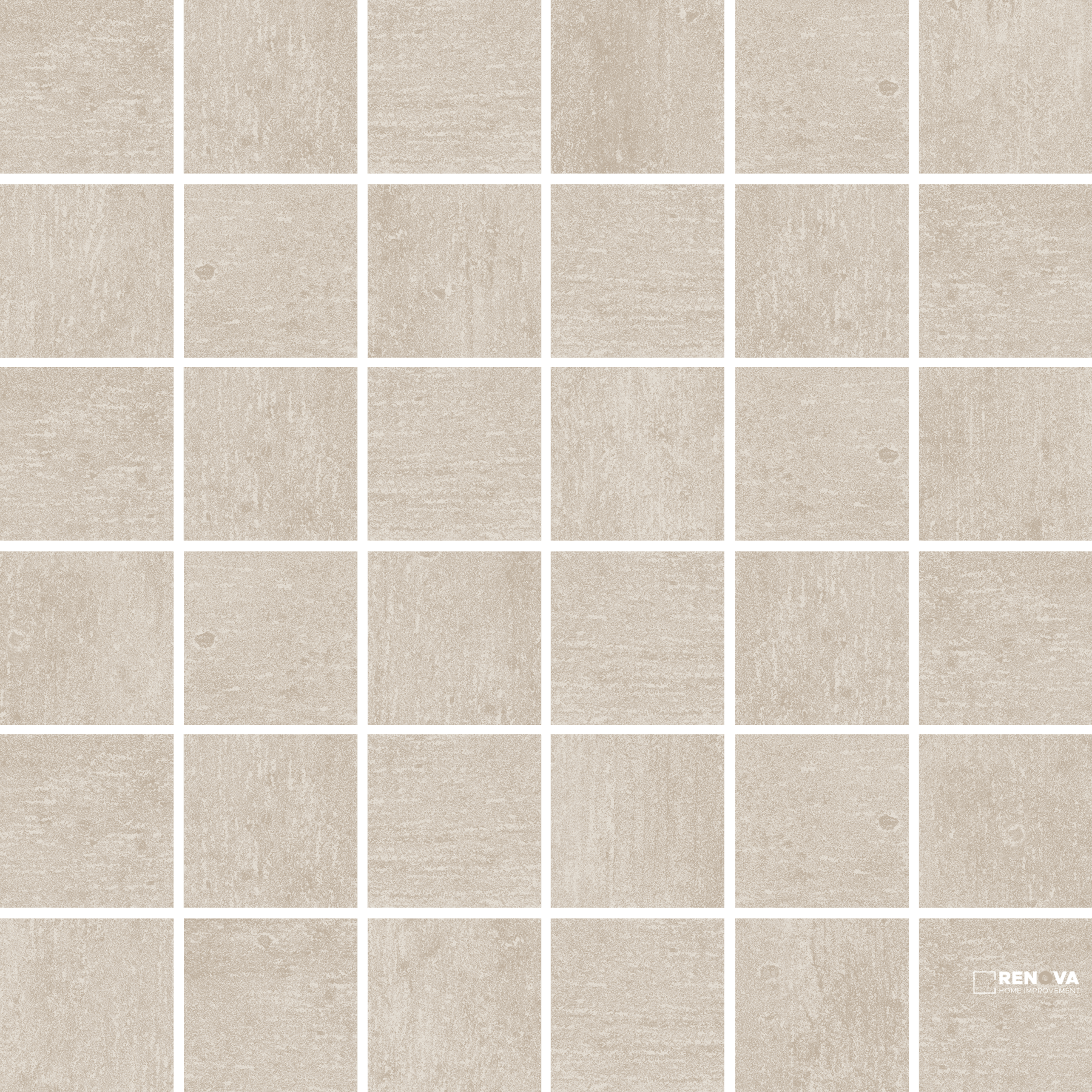 CROSSVILLE ACCESS POINT CONCRETE WHITE 2X2 MOSAIC UNPOLISHED .98 SF/SHT