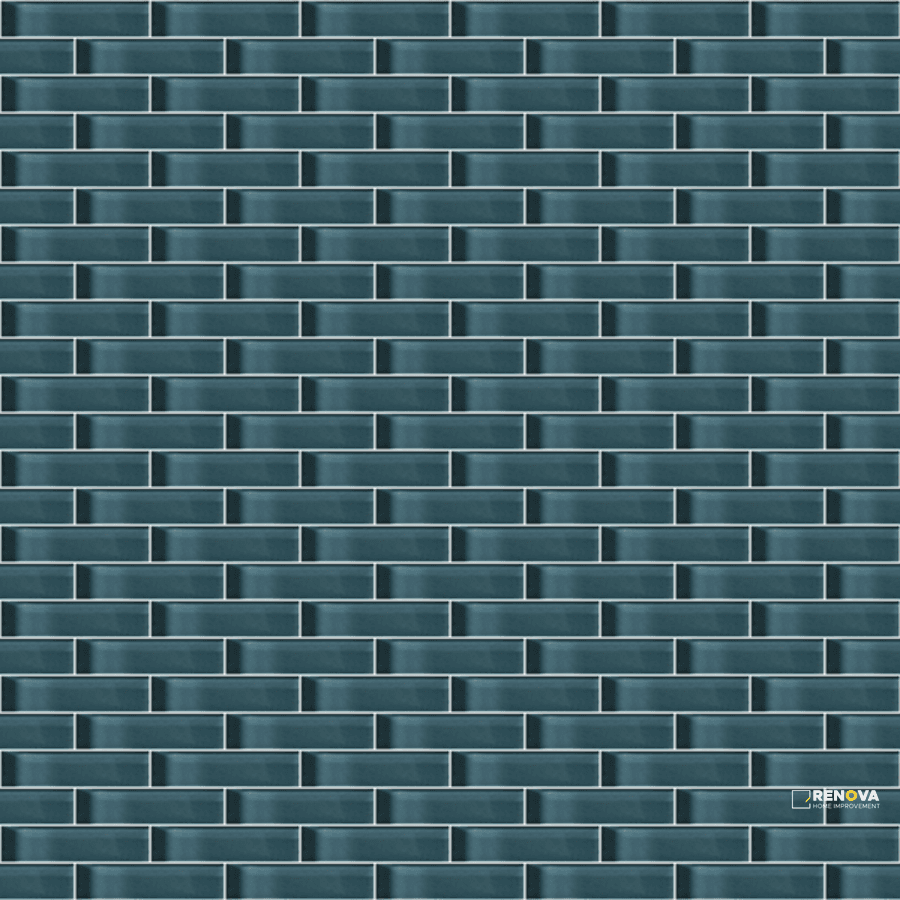 CROSSVILLE GLASS BLOX OCEAN AIR 1/2X2 MOSAIC .9385 SF/SHT