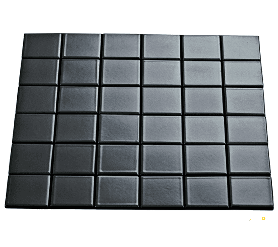 CROSSVILLE MULTIPLIER DARK GREY 2X2 MOSAIC GLOSS .97 SF/SHT