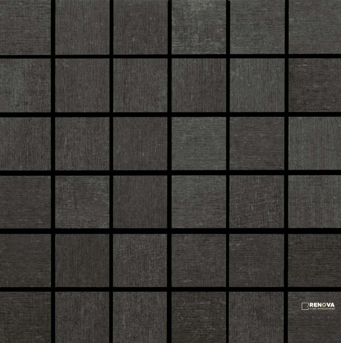 CROSSVILLE NATIVE METAL GRAPHITE BLACK 2X2 MOSAIC UNPOLISHED 0.98 SF/SHT