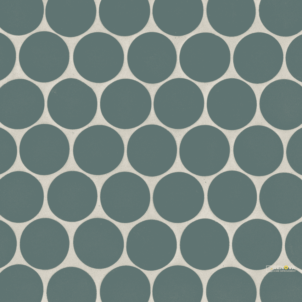 MAKOTO MATTE ROUND MOSAIC 2" - 10" X 10"