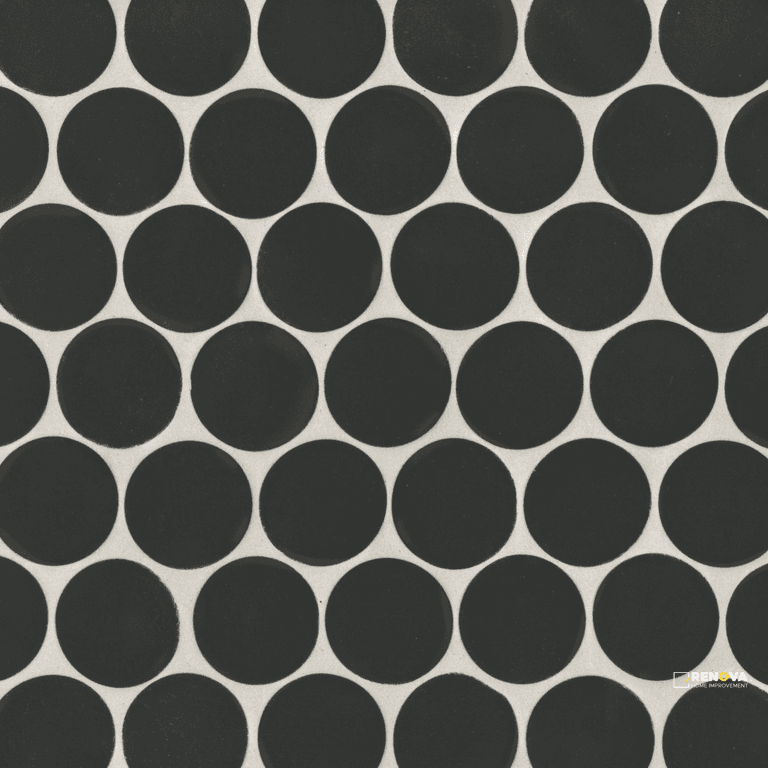 MAKOTO MATTE ROUND MOSAIC 2" - 10" X 10"