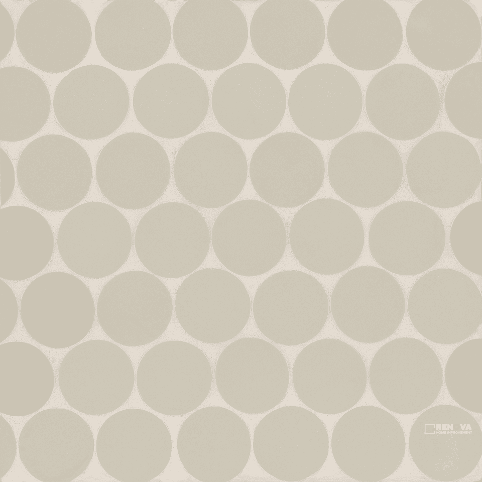 MAKOTO MATTE ROUND MOSAIC 2" - 10" X 10"