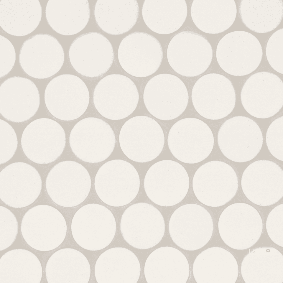 MAKOTO MATTE ROUND MOSAIC 2" - 10" X 10"