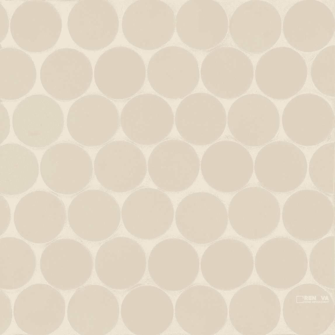 MAKOTO MATTE ROUND MOSAIC 2" - 10" X 10"