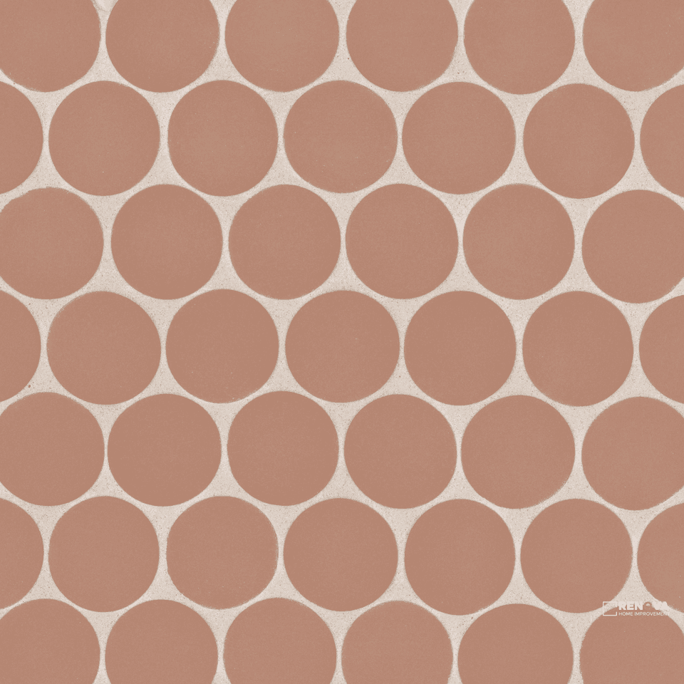 MAKOTO MATTE ROUND MOSAIC 2" - 10" X 10"