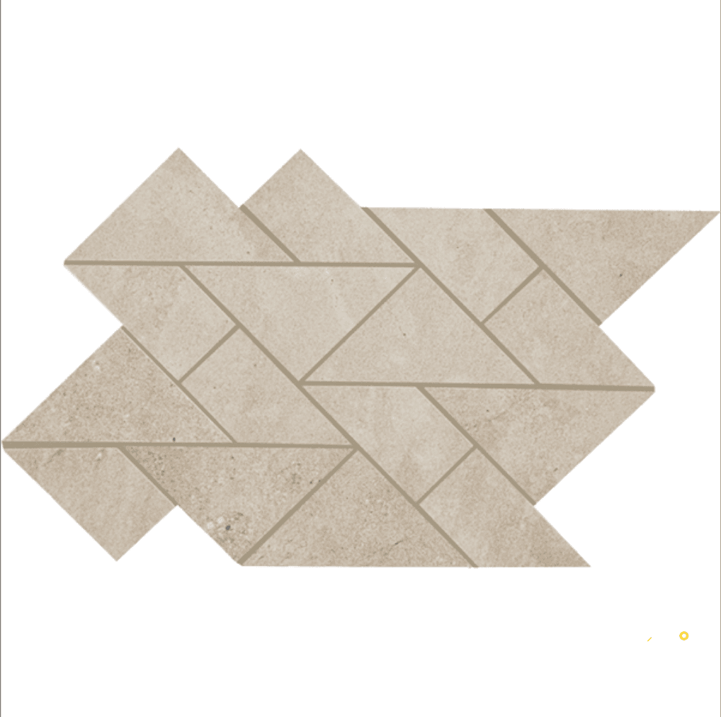 CROSSVILLE PORTUGAL GRAND ROSE MOSAIC UNPOLISHED 0.58 SF/SHT