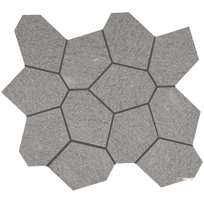 CROSSVILLE CIVILIZATION CURRENCY POLYGON MOSAIC UNPOLISHED 1.07 SF/SHT