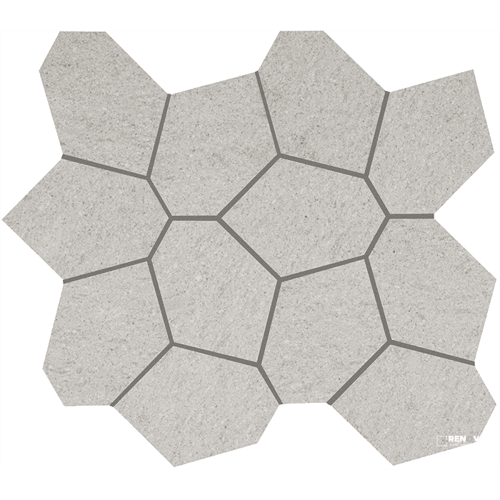CROSSVILLE CIVILIZATION COMMUNIQUE POLYGON MOSAIC UNPOLISHED 1.07 SF/SHT