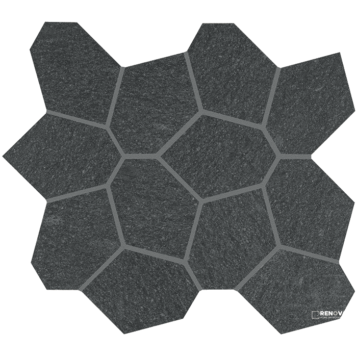 CROSSVILLE CIVILIZATION LEGALITY POLYGON MOSAIC UNPOLISHED 1.07 SF/SHT
