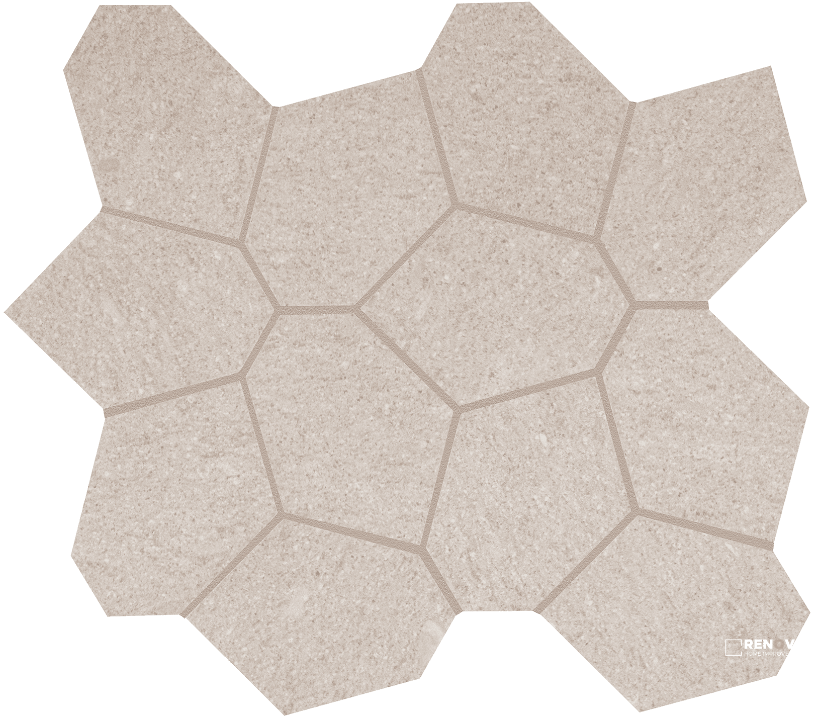CROSSVILLE CIVILIZATION POPULACE POLYGON MOSAIC UNPOLISHED 1.07 SF/SHT