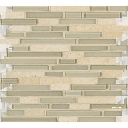 CROSSVILLE EBB AND FLOW MOON AND STARS MIXED LINEAR MOSAIC 1 SF/SHT