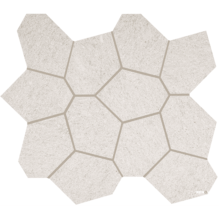 CROSSVILLE CIVILIZATION CENSUS POLYGON MOSAIC UNPOLISHED 1.07 SF/SHT