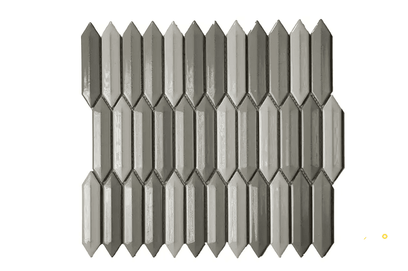 CC MOSAICS PLUS BRIGHT MIXED 3D PICKETS MOSAIC