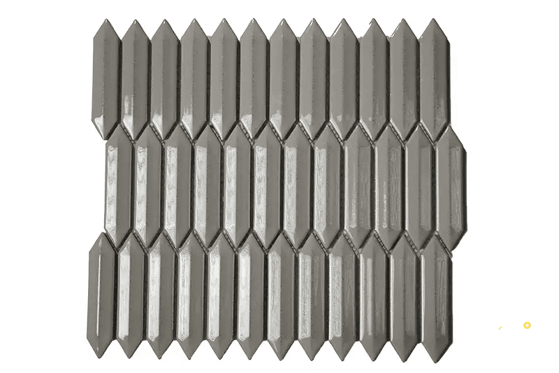 CC MOSAICS PLUS BRIGHT TAUPE 3D PICKETS MOSAIC