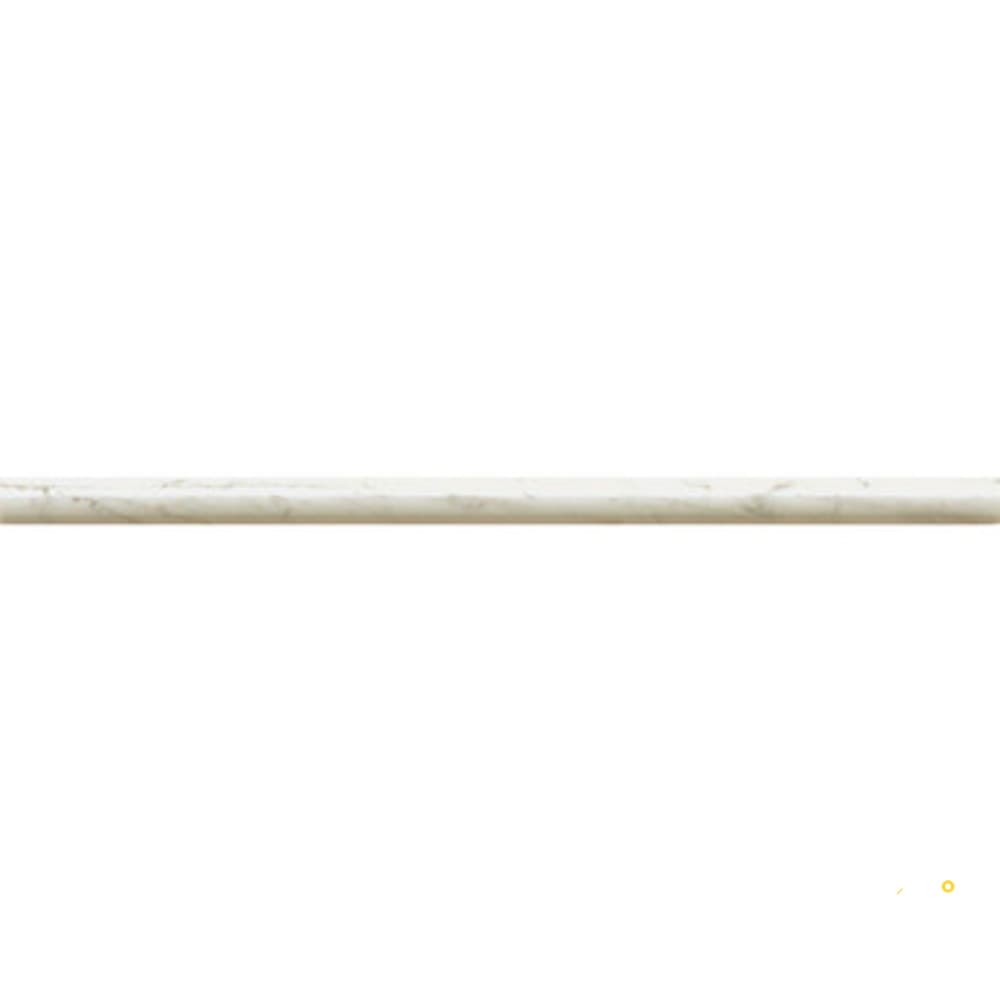 WHITE CARRARA HONED CANE 3/4" X 12"