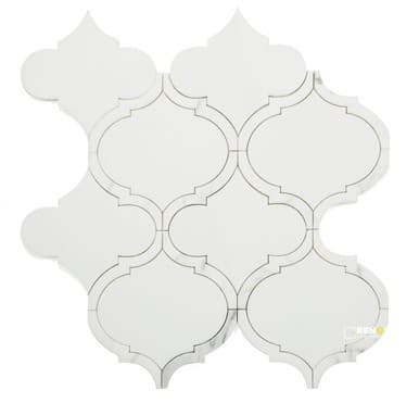 ALICE PRECIOUS BIANCO MOSAIC 11.5" X 12"