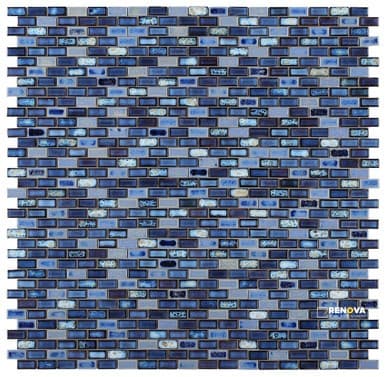 BRICK ROYAL BLUE MOSAIC 11.75" X 11.75"
