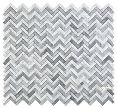 CHEVRON LONG LOFT MOSAIC 11.5" X 12.5"