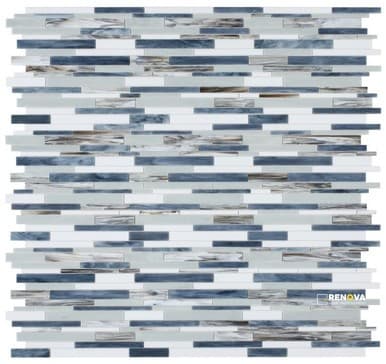 NEWPORT BEACH STACK MOSAIC 11.75" X 12"
