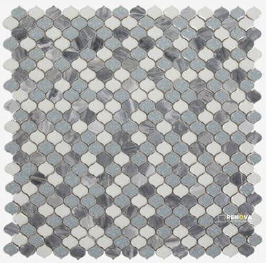 VAN GOGH BEACH MOSAIC 11" X 11"