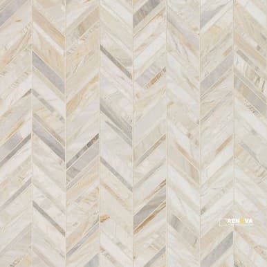ATHENA GOLD CHEVRON PATTERN HONED