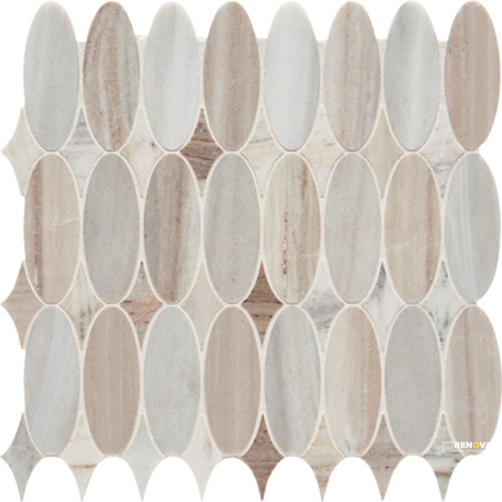 SKYLINE HONED OVAL MOSAIC