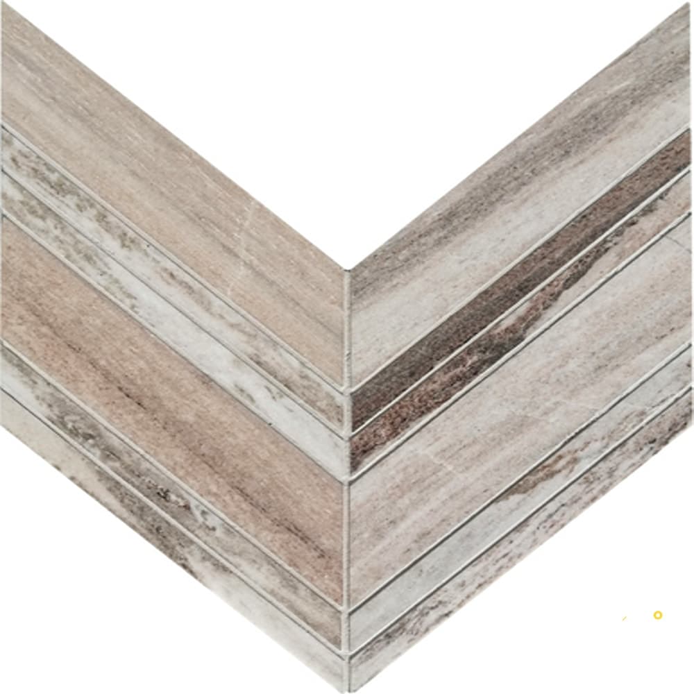 SKYLINE HONED LARGE CHEVRON MOSAIC