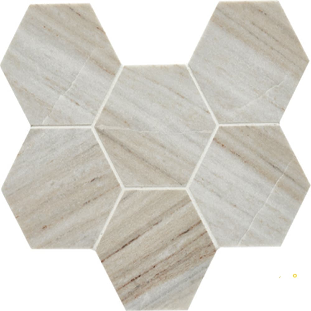 SKYLINE HONED HEX MOSAIC 4"